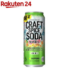【企画品】サッポロ クラフトスパイスソーダ 旬の彩り 缶(500ml×24本)