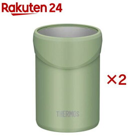 サーモス 保冷缶ホルダー 350ml缶用 タンブラー カーキ JDU-350 KKI(2セット)【サーモス(THERMOS)】