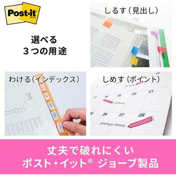 楽天市場】ポスト・イット ジョーブ エコノパック 透明見出し 6831NE 