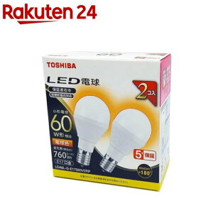  LEDd E17 60W dFLz LDA6L-G-E17S60V2RP(2)y(TOSHIBA)z
