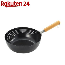 ヨシカワ NEWグルメパワー 木柄 いため兼用天ぷら鍋 24cm IH対応 SJ3170(1個)