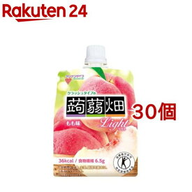 クラッシュタイプの蒟蒻畑ライト もも味(150g*30コセット)【蒟蒻畑】[こんにゃくゼリー 食物繊維 低カロリー ゼリー飲料]