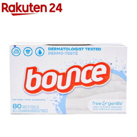 バウンス 柔軟剤シート フリージェントル 無香料(80枚入)【バウンス(Bounce)】