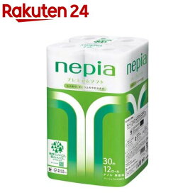 ネピア プレミアムソフト トイレットペーパー ダブル 無香料(30m×12ロール)【ネピア(nepia)】