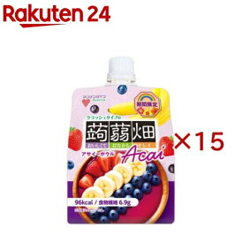 クラッシュタイプの蒟蒻畑アサイーボウル(150g×15セット)【蒟蒻畑】