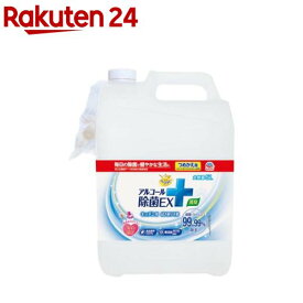 らくハピ アルコール除菌EX つめかえ 大容量(5L)【らくハピ】[除菌スプレー 掃除 食品 キッチン 台所 食器 詰め替え]