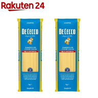 ディ・チェコ No.10 フェデリーニ(1kg*2袋セット)【ディチェコ(DE CECCO)】[パスタ スパゲティ 太さ1.4mm…