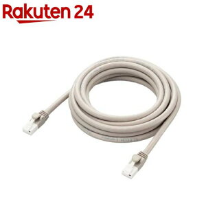 �G���R�� LAN�P�[�u�� CAT6A 3m ���� 10Gbps �X�g���[�g �ܐ܂�h�~ ���C�g�O���[(1��)�y�G���R��(ELECOM)�z