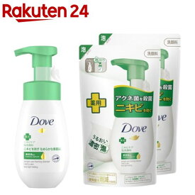 ダヴ ニキビケア クリーミー泡洗顔料 ポンプ+つめかえセット(1セット)【ダヴ(Dove)】