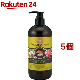 ディブ 3種のオイル シャンプー (馬油・椿油・ココナッツオイル) 本体(480ml*5個セット)【ディブ】
