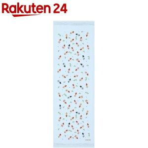 フェイスタオル 布ごよみ 水草金魚 約33*100cm 55179-029(1枚)【布ごよみ】