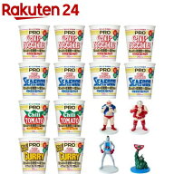 【企画品】カップヌードルPRO +キン肉マンフタ置きフィギュア 全4種付きセット(12食入)【カップヌードル】
