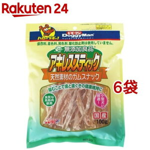 ドギーマン 無添加良品 アキレススティック(100g*6コセット)【無添加良品】