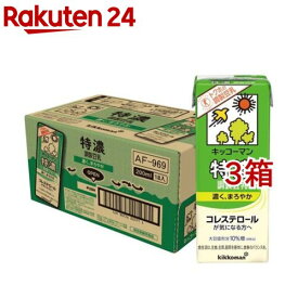 キッコーマン 特濃調製豆乳(18本入×3セット(1本200ml))【キッコーマン】