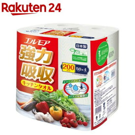 エルモア 強力吸収キッチンタオル(4ロール)【エルモア】