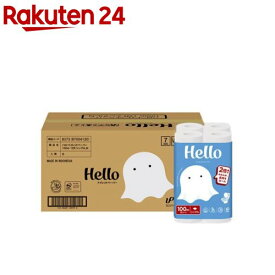 ハロー トイレットペーパー シングル 2倍巻き 100m ケース販売(12ロール×6パック入)【ハロー】