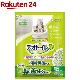 デオトイレ 飛び散らない緑茶成分入り消臭・抗菌サンド(4L)【イチオシ】【100ycpp】【デオトイレ】