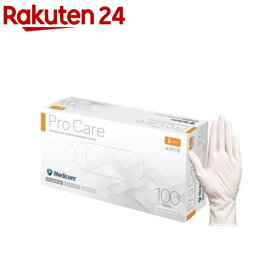 メディコム プロケア ラテックスグローブ パウダーフリー S(100枚入)【メディコム】