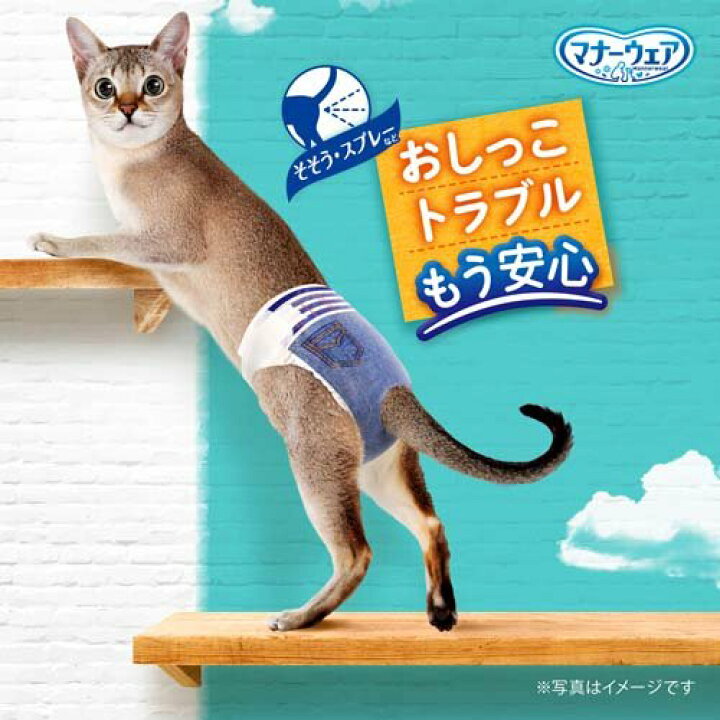 楽天市場】マナーウェア ねこ用 猫用おむつ SSサイズ(40枚入)【マナーウェア】 : 楽天24