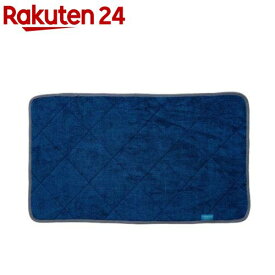 オカ CARARACA タオルバスマット ネイビー(1枚)