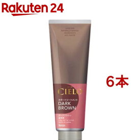 シエロ カラートリートメント 全体用 ダークブラウン(230g*6本セット)【シエロ(CIELO)】