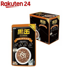 黒缶 パウチ ささみ入りまぐろとかつお(70g*12袋入)【黒缶シリーズ】