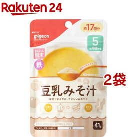 ピジョンかんたん粉末+鉄 豆乳みそ汁(41g*2袋セット)【かんたん粉末】