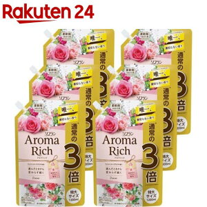 ソフラン アロマリッチ 柔軟剤 ダイアナ 詰め替え 特大(1200ml*6袋セット)【u7e】【LB10DL】【i7n】【ソフラン】[部屋干し]