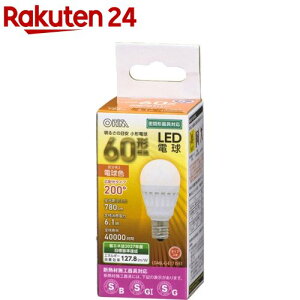 LED�d�� ���` E17 60�`���� �d���F LDA6L-G-E17 IS51(1��)�yOHM�z