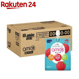 アミノバイタル ami活 ゼリードリンク 朝のライチ味(180g×24個)【アミノバイタル(AMINO VITAL)】