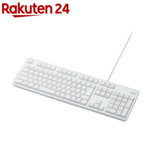 �G���R�� �t���L�[�{�[�h �L�� �����u���� �r���@�\ ���ϋv�L�[ �z���C�g TK-FCM104WH(1��)�y�G���R��(ELECOM)�z