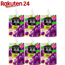 たらみ おいしい蒟蒻ゼリー ぶどう味(150g*6コ入)【たらみ】[こんにゃくゼリー 食物繊維 低カロリー ゼリー飲料]