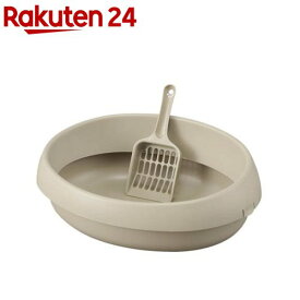アイリスオーヤマ 猫のトイレ ブラウン PNE-390(1個)