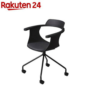 東谷 デスクチェア ブラック PC-986BK(1個)