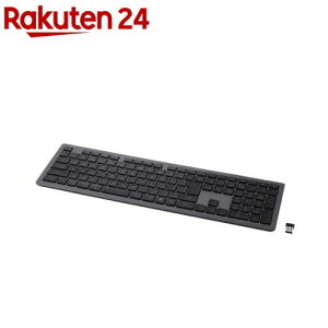 エレコム フルサイズ ワイヤレスキーボード Bluetooth & 無線2.4GHz両対応 ブラック(1個)