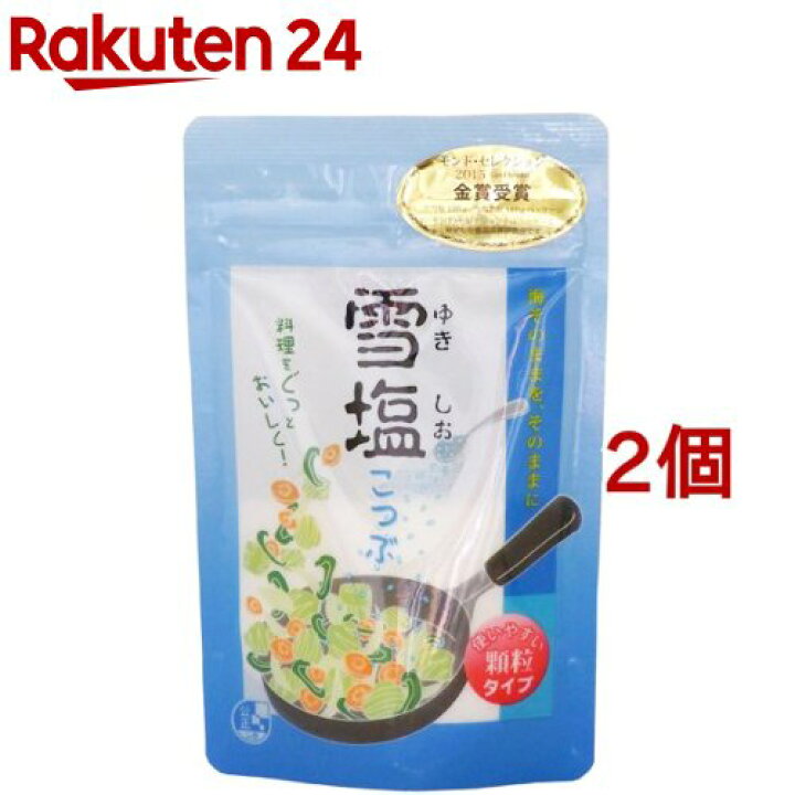 楽天市場 宮古島雪塩 こつぶ 顆粒タイプ 50g 2コセット パラダイスプラン 楽天24