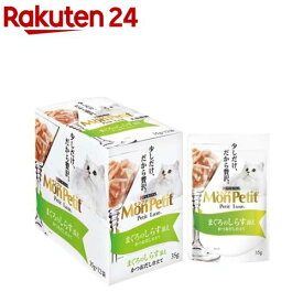 モンプチ プチリュクス パウチ まぐろのしらす添え かつおだし仕立て(35g*12袋セット)【モンプチ】