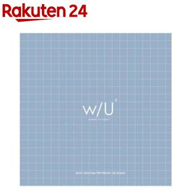 w／U ノート付箋 スクエア パウダーブルー WU-FSTN-S-B(1冊)