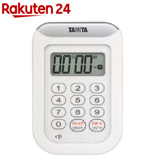 タニタ TANITA 丸洗いタイマー100分計 トレンド 1台 ホワイト TD-378-WH テレビで話題