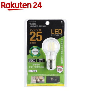 LED�d�� �t�B�������g �N���v�g���� E17 25�`���� �����F LDA2N-E17 C6�^PS35(1��)�yOHM�z