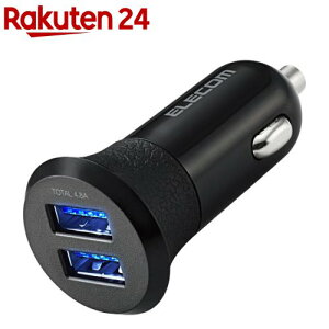 �G���R�� �J�[�`���[�W���[ USB2�|�[�g 2�䓯���[�d �ԍ� 4.8A �u���b�N MPA-CCU10BK(1��)�y�G���R��(ELECOM)�z
