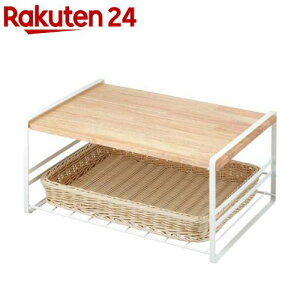 下村企販 木棚トースターラック ホワイト 43.5*30.5*21cm 38537(1個)