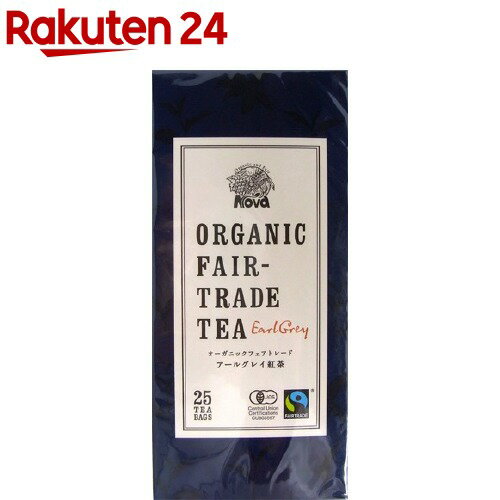 【楽天市場】ノヴァ オーガニックフェアトレード アールグレイ紅茶 ティーバッグ(2g*25包)【イチオシ】【NOVA(ノヴァ)】：楽天24