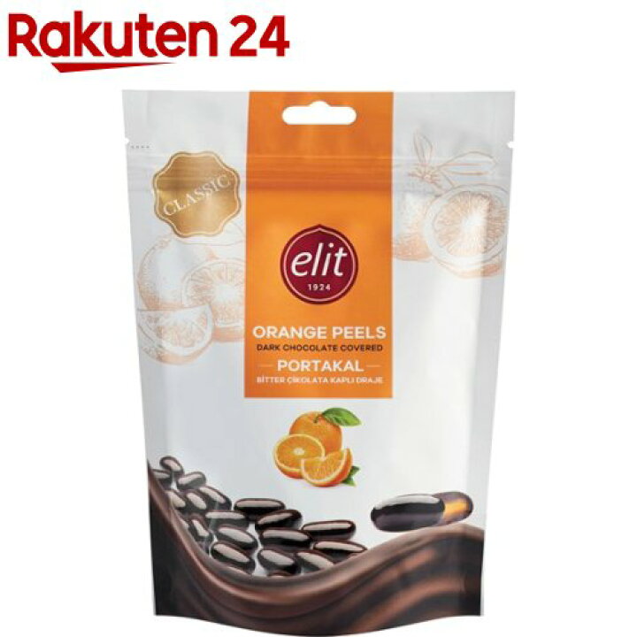 楽天市場 エリート ダークチョコレート オレンジピール 125g 楽天24