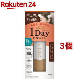 シエロ ワンデー白髪かくし ナチュラルブラウン(9ml*3個セット)【シエロ(CIELO)】