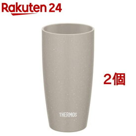 サーモス 真空断熱タンブラー 420ml JDM-421 ASGY アッシュグレー(2個セット)【サーモス(THERMOS)】