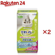 デオトイレ 消臭・抗菌シート ナチュラルガーデンの香り(20枚入×2セット)【デオトイレ取替シート】