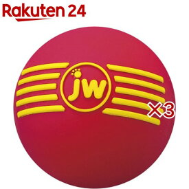 JWペットカンパニー アイスクィークボール M レッド(3セット)【JWペットカンパニー】