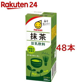 マルサン 豆乳飲料 抹茶(200ml×48本セット)【マルサン】