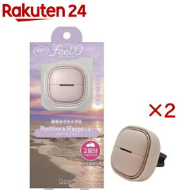 消臭力 クルマ用 芳香剤 フィールユー クリップタイプ 本体 ブルームミスト(2セット)